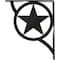 Ekena Millwork Austin Wrought Iron Bracket, (Triple center brace), Antiqued Pewter 2"W x 12"D x 15"H BKTM02X12X15TAUAPW - alternate 6